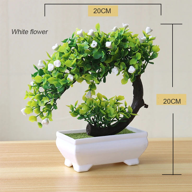 Artificial Plant Tree Window Sill Office Table Desktop Decoration Plastic Garden Fake Plant Potted Home Decor Potted Ornaments