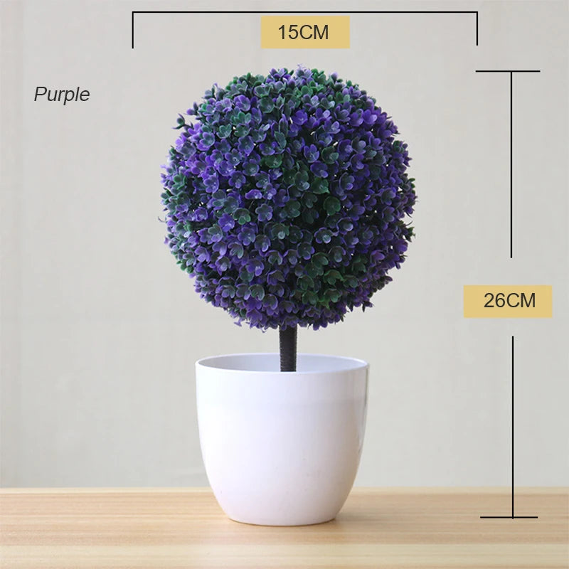 Artificial Plant Tree Window Sill Office Table Desktop Decoration Plastic Garden Fake Plant Potted Home Decor Potted Ornaments