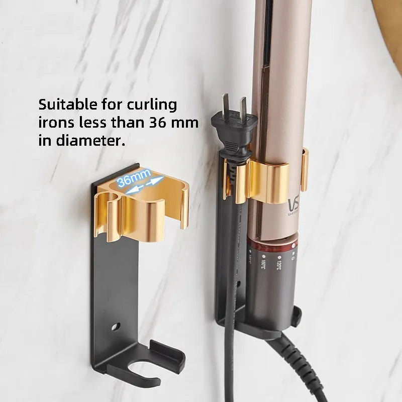 Wall-Mounted Curling Iron Rack