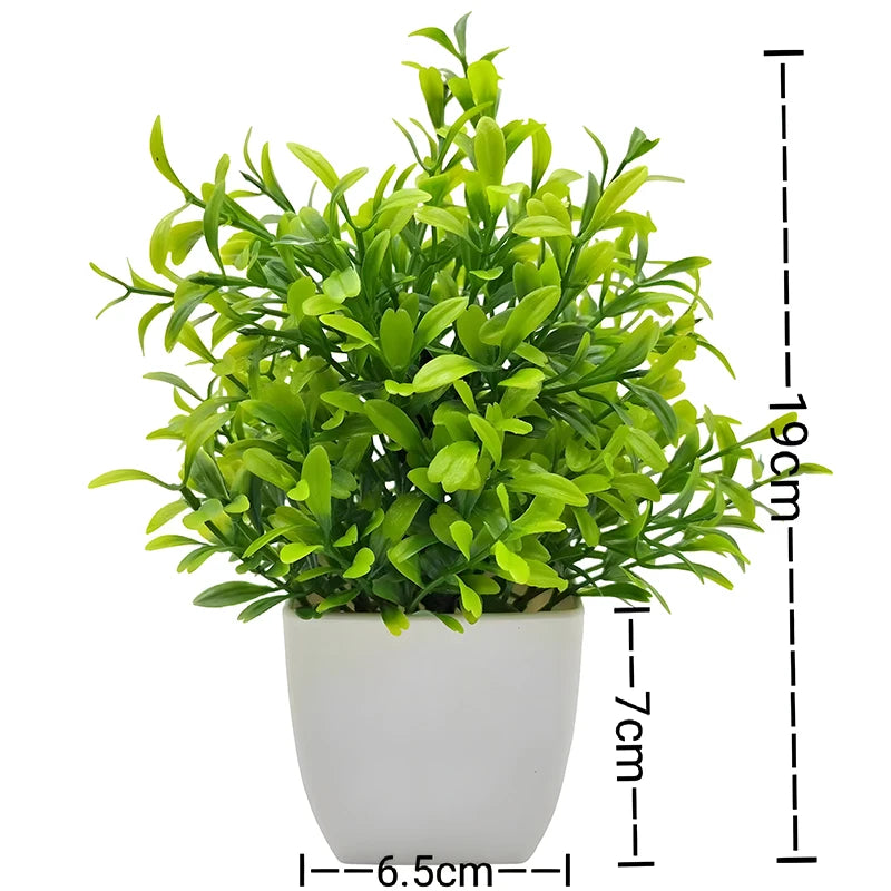 Artificial Plant Tree Window Sill Office Table Desktop Decoration Plastic Garden Fake Plant Potted Home Decor Potted Ornaments