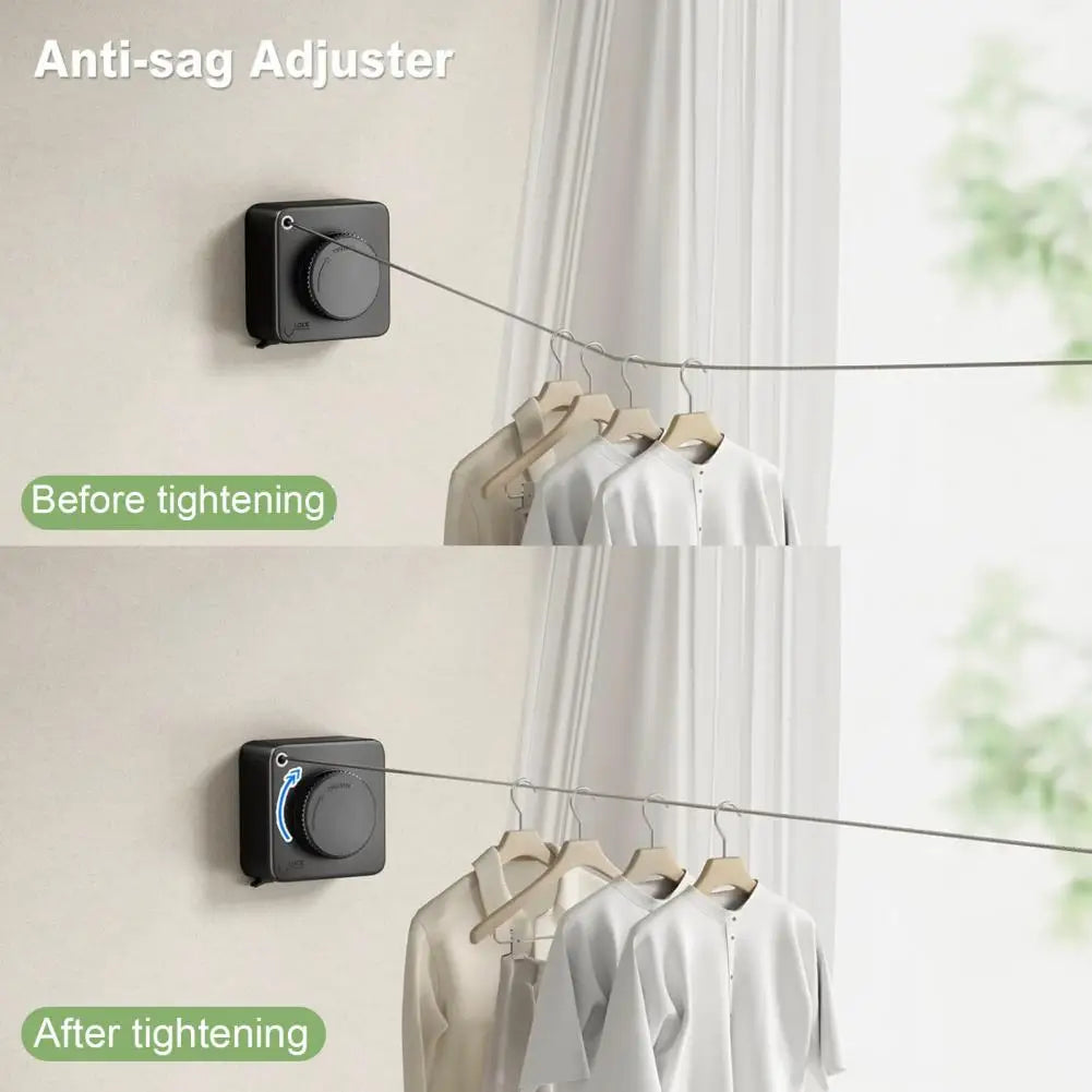 Adjustable Heavy-Duty Stainless Steel Laundry Drying Line