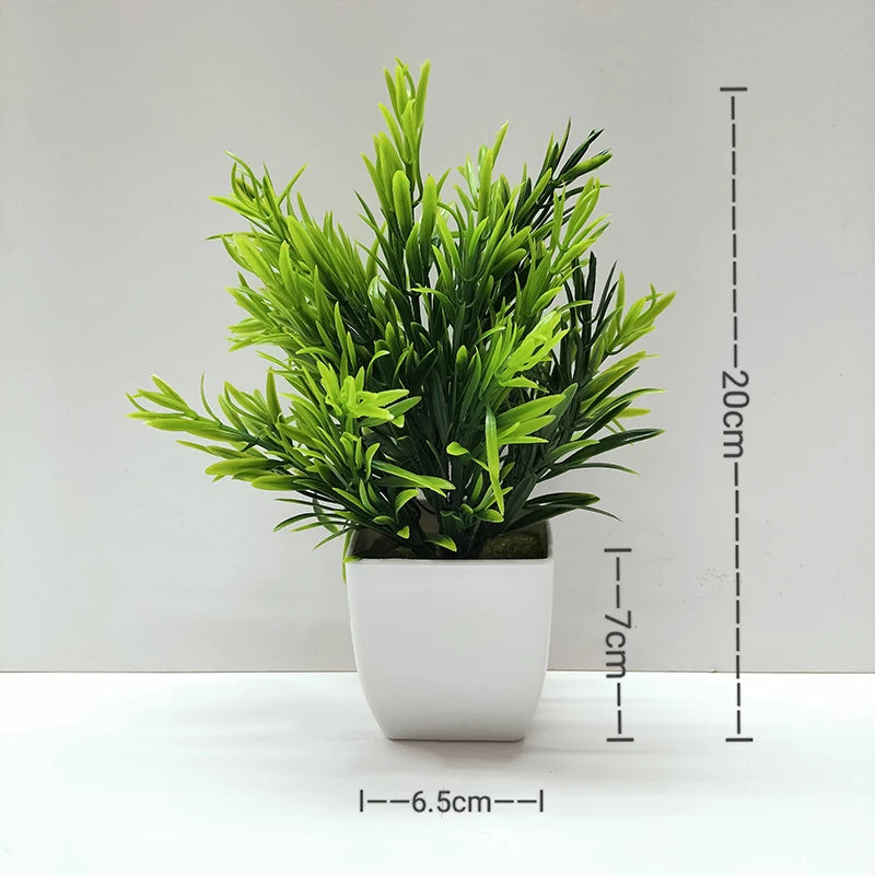 Artificial Plant Tree Window Sill Office Table Desktop Decoration Plastic Garden Fake Plant Potted Home Decor Potted Ornaments